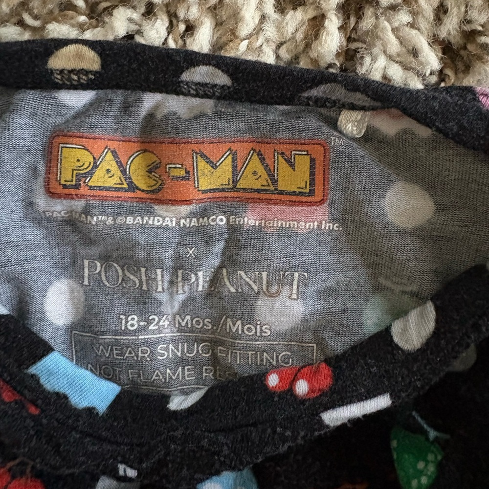 Posh Peanut Bamboo PAC-Man Pajama Set - Picture 3 of 3